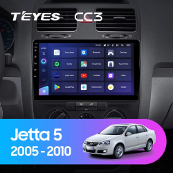 Штатная магнитола Teyes CC3 для Volkswagen Jetta 5 2005-2010 на Android 10